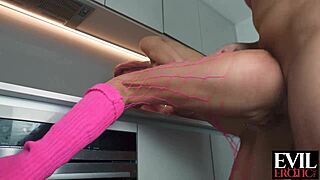 i watched that submissive teen with pink hair get her ass fucked rough