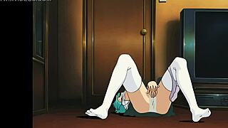 Young twin hentai girls in uncensored threesome creampie