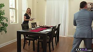 Hot milf with big ass massages a perverted lawyer 😜