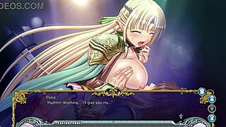 Elysia says, 'Cum on my big boobs, princess.'