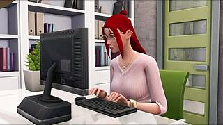 Моя готическая девушка в Sims 4 футанари приключении. Какой ее следующий дикий ход?