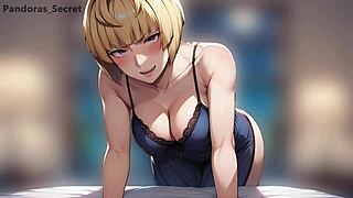 Stepmom humiliates cuck with blowbang and bukkake payback in anime cartoon.