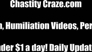 Lock your cock in chastity cage for lifelong femdom teasing.