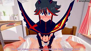 Ryuko Matoi feels intense passion in hard sex