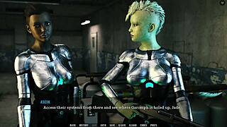 she begs to be fertilized in this hentai game