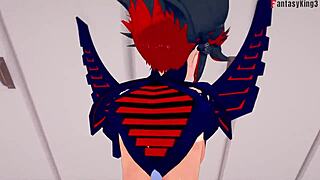 Ryuko Matoi feels intense passion in hard sex