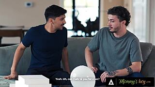 mommys boy - pristine edge milf drilled by stepson and buddy in wild 3some