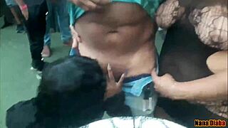 Slut sucks dick at military party with grazy sapeca.