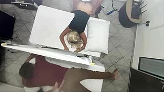 Masseur Fucks Wife Next to Husband in Homemade Taboo Video