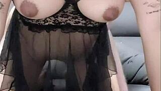 Big Titty Asian Babe Rawdogged Hard on Couch While Husband’s Away