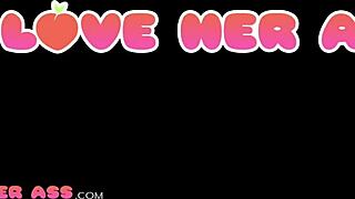 maddy black with big tits gives blowjob before rough anal squirting orgasm