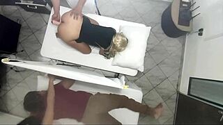 Masseur Fucks Wife Next to Husband in Homemade Taboo Video