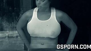 Spy Cam Catches Busty Brandy Aniston's Anal