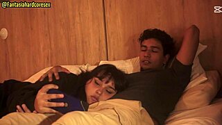 Watching Movie with Stepsister, Couldn't Resist MOUTH ACTION!