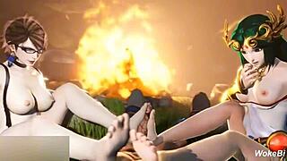 Bayonetta's 3D Hentai Adventures With Deepthroat And Boobs