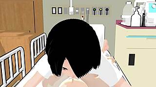 Uh, playin’ doctor with anime nurse Mia got real weird, almost like a massage, haha!