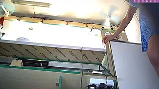 Blonde step sister upskirt at work part 16.