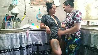 Since my husband’s away, I called my best friend for wild lesbian fun