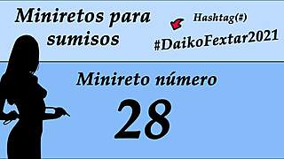 European shemale gives jerk off instructions in spanish for subs to cum