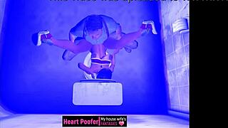 Paying The Rent And Utilities In Cartoon Sex Scene.