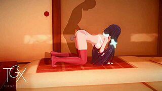 anime hentai game with mita in intense sex positions and blowjob scenes.