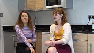 SWEET GERMAN STUDENTS CELEBRATE HUMOROUS EROTIC REUNION WITH FINGERING