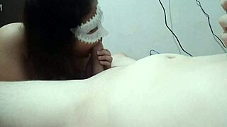 Pinay wife sucks European cock till he cums on face! 😜