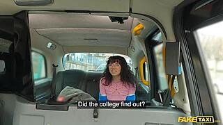 Fake taxi driver stretches barely 18 girl’s tight pussy with big cock.