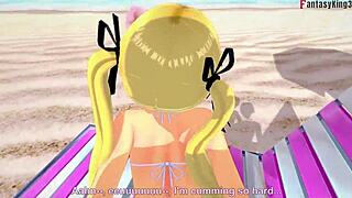 Marie Rose's Intense Beach Fucking Passion