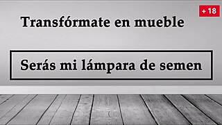 Turn into my semen lamp in Spanish JOI