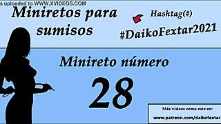 European shemale gives jerk off instructions in spanish for subs to cum