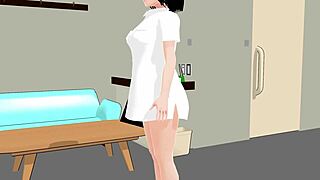 Uh, playin’ doctor with anime nurse Mia got real weird, almost like a massage, haha!