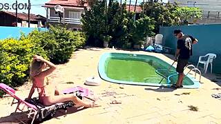 Wife waits for husband to leave to give pussy to neighbor