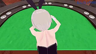 Hana and Yanagi Uzaki in hot bunny girl action