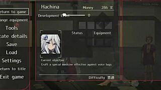 h-game hachina gameplay in anime hentai style