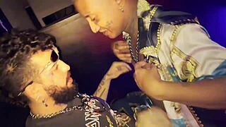 Twink bent over for bareback monster cock doggystyle as Christmas gift. 🎄🍆