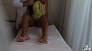 Look, caught my wife grabbing the massage therapist's junk!