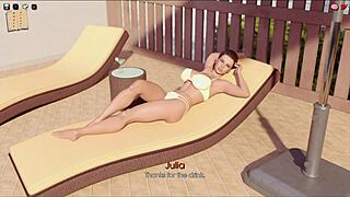 shaved milf gets licked and pounded in ass