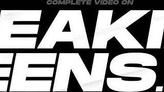 Jovenzinha 18+ pequena pronta para ação profunda e bruta, ops