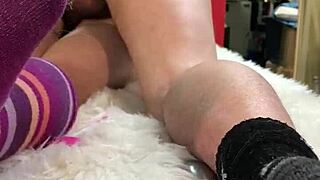massage turns into bareback fucking with a married friend's tight 18+ asshole