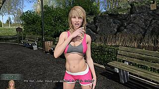 I can't help staring at Katia's big boobs during training