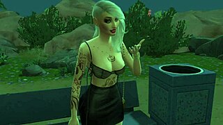 Night work: a street girl picks up a customer on the street!