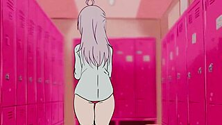 an old teacher fucks sleeping alya in the girls locker room, alya hides feelings in russian hentai cartoon parody