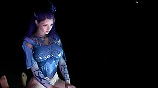 Busty 3D slut in cosplay cheats with two huge cocks in double penetration!