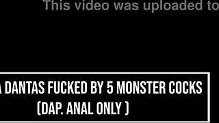 Bianca Dantas Fucked By 5 Huge Cocks In Gangbang