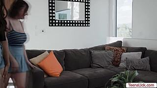 Hot Chubby MILF Lesbian Threesome with Ass Licking and Cunilingus