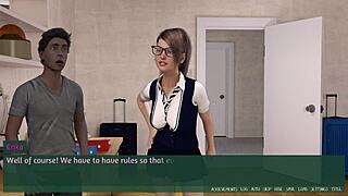 She feels thrill as burglar steals pleasure from cute university girl with big boobs.