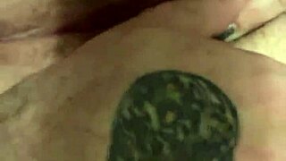 He helps her play with her pussy, fingering the clit in close-up.