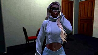Who screams louder in Scream 25 parody blowjob scene?