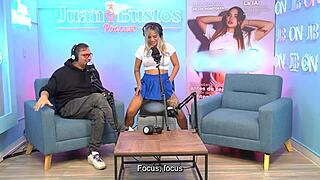 annie marin sexy blonde fucks her friend on juan bustos podcast